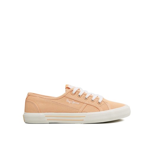Pepe Jeans Tenisówki Brady Basic W PLS31287 Pomarańczowy ze sklepu MODIVO w kategorii Trampki damskie - zdjęcie 182614382