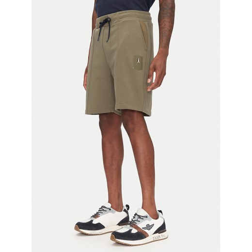 Aeronautica Militare Szorty sportowe 251BF020F584 Khaki Regular Fit ze sklepu MODIVO w kategorii Spodenki męskie - zdjęcie 182614404