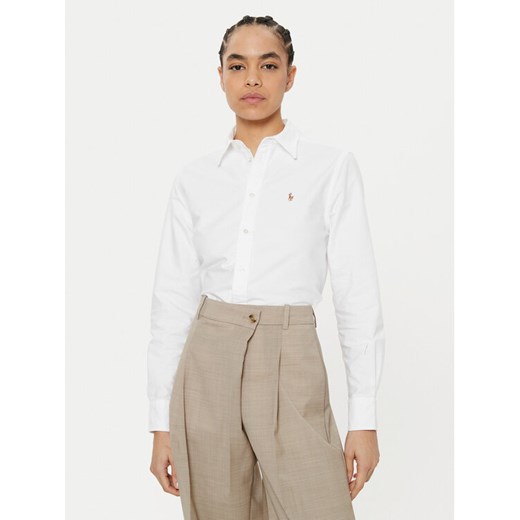 Polo Ralph Lauren Koszula 211970736001 Biały Relaxed Fit ze sklepu MODIVO w kategorii Koszule damskie - zdjęcie 182614430