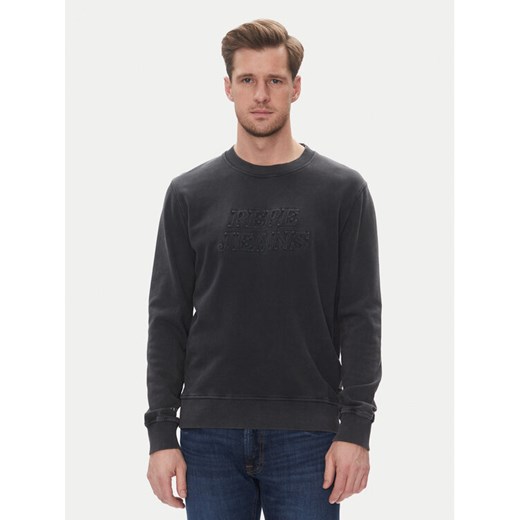 Pepe Jeans Bluza Darius PM582760 Czarny Regular Fit ze sklepu MODIVO w kategorii Bluzy męskie - zdjęcie 182614481