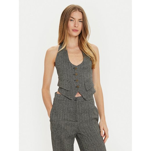 ViCOLO Kamizelka TS0510 Szary Regular Fit ze sklepu MODIVO w kategorii Kamizelki damskie - zdjęcie 182614512
