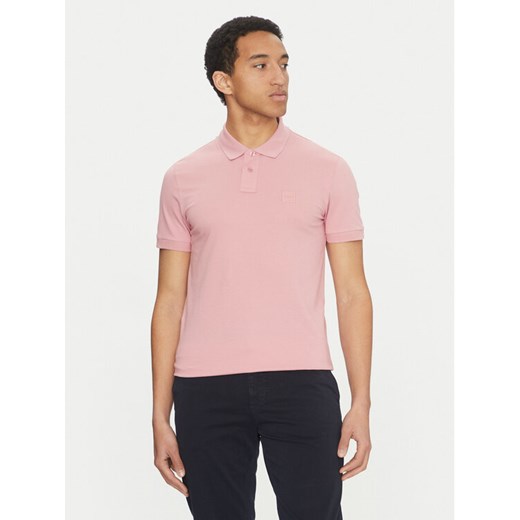 BOSS Polo Passenger 50507803 Różowy Slim Fit L MODIVO
