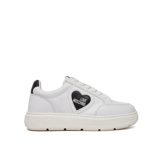 LOVE MOSCHINO Sneakersy JA15154G1MIA110A Biały ze sklepu MODIVO w kategorii Buty sportowe damskie - zdjęcie 182614551