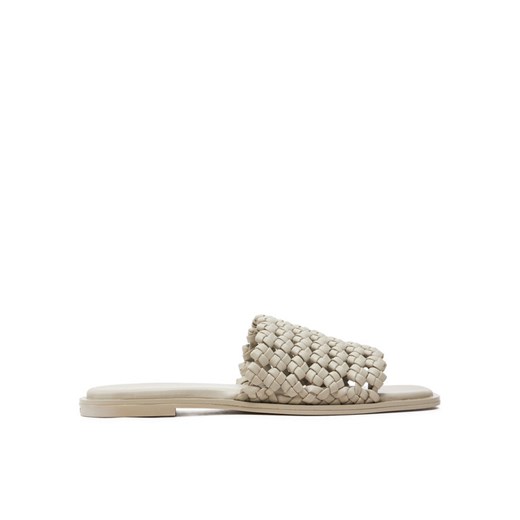 Calvin Klein Klapki Flat Slide Latt HW0HW02143 Beżowy Calvin Klein 36 MODIVO