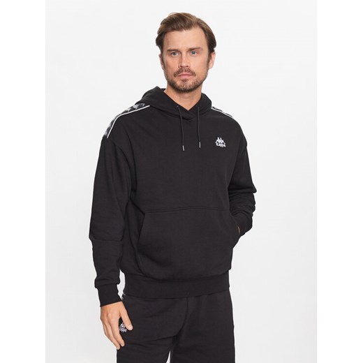 Kappa Bluza 313007 Czarny Regular Fit ze sklepu MODIVO w kategorii Bluzy męskie - zdjęcie 182614690