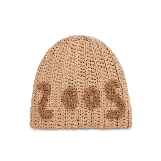 2005 Czapka Crocheted Beżowy ze sklepu MODIVO w kategorii Czapki zimowe damskie - zdjęcie 182614692