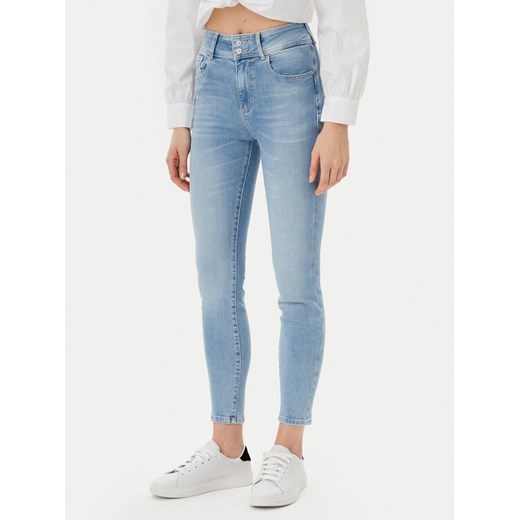 Guess Jeansy W5GA34 D5PY2 Niebieski Skinny Fit ze sklepu MODIVO w kategorii Jeansy damskie - zdjęcie 182614693