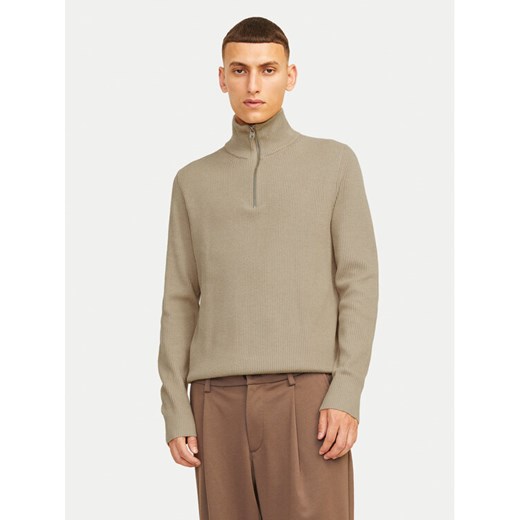 Jack&Jones Sweter Perfect 12257773 Beżowy Regular Fit ze sklepu MODIVO w kategorii Swetry męskie - zdjęcie 182614780