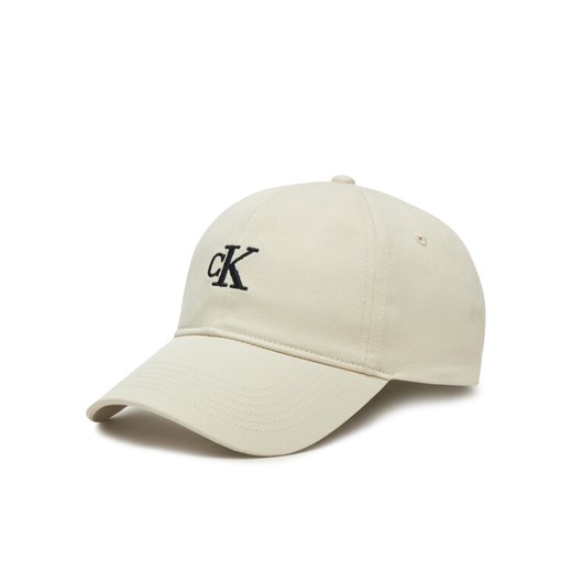 Calvin Klein Jeans Czapka z daszkiem Embroidered Monogram Cap LV04K5024G Biały ze sklepu MODIVO w kategorii Czapki z daszkiem damskie - zdjęcie 182614962