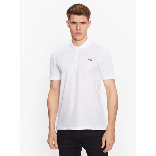 Hugo Polo 50470547 Biały Slim Fit ze sklepu MODIVO w kategorii T-shirty męskie - zdjęcie 182614972