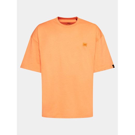 Alpha Industries T-Shirt Essentials 146504 Pomarańczowy Relaxed Fit ze sklepu MODIVO w kategorii T-shirty męskie - zdjęcie 182615010