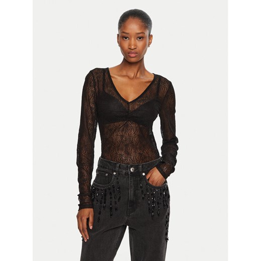 Gestuz Body Laila 10909443 Czarny Slim Fit ze sklepu MODIVO w kategorii Bluzki damskie - zdjęcie 182615013