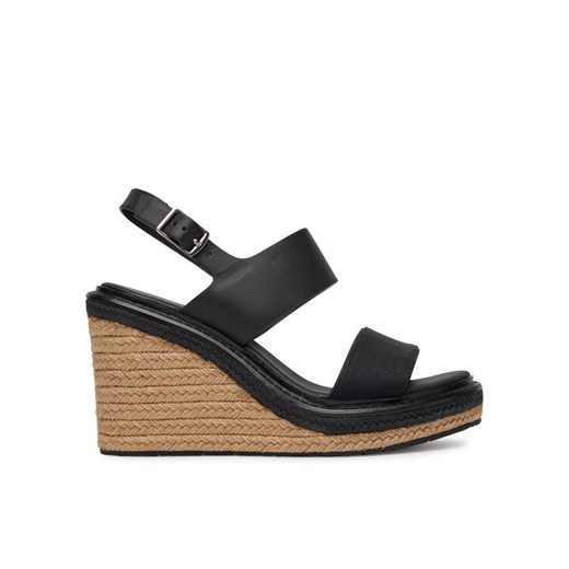 Calvin Klein Espadryle Wedge Sandal 70 - Jacq HW0HW02386 Czarny ze sklepu MODIVO w kategorii Espadryle damskie - zdjęcie 182615041
