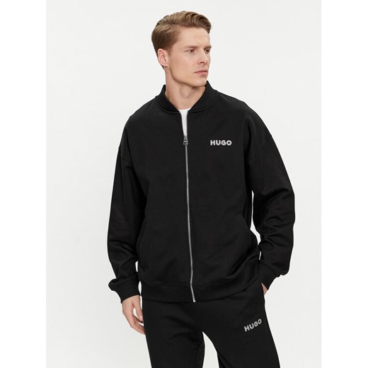 Hugo Bluza 50509978 Czarny Oversize ze sklepu MODIVO w kategorii Bluzy męskie - zdjęcie 182615043