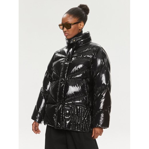 PINKO Kurtka zimowa Cluster 101695 A11L Czarny Regular Fit ze sklepu MODIVO w kategorii Kurtki damskie - zdjęcie 182615082