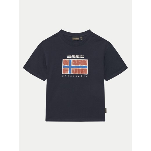 Napapijri T-Shirt S-Sella NP0A4IGX D Granatowy Regular Fit ze sklepu MODIVO w kategorii T-shirty chłopięce - zdjęcie 182615100