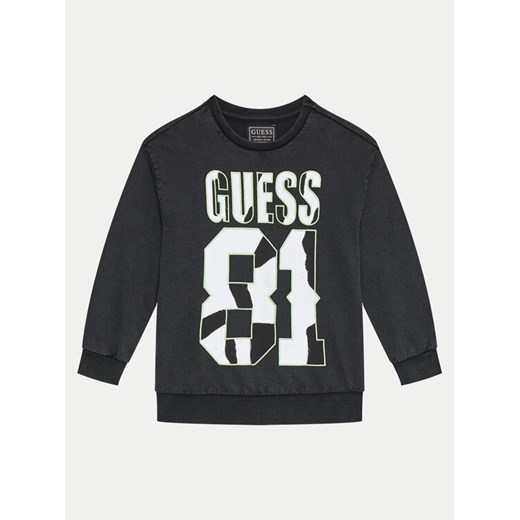 Guess Bluza L4YQ08 KA6R4 Czarny Regular Fit ze sklepu MODIVO w kategorii Bluzy chłopięce - zdjęcie 182615101