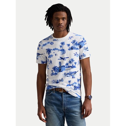 Polo Ralph Lauren T-Shirt 710963814001 Niebieski Custom Slim Fit ze sklepu MODIVO w kategorii T-shirty męskie - zdjęcie 182615151