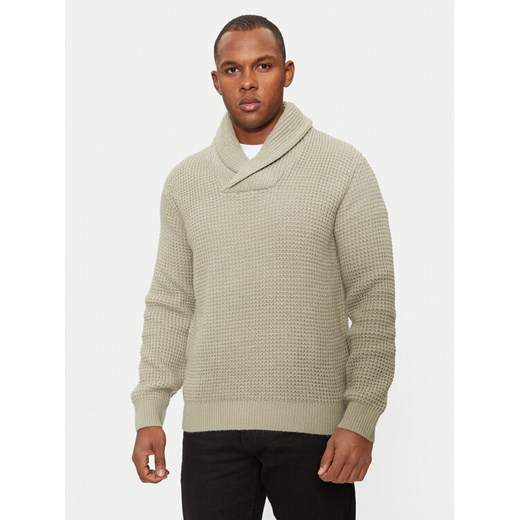 INDICODE Sweter Brockly 35-821 Beżowy Regular Fit ze sklepu MODIVO w kategorii Swetry męskie - zdjęcie 182615171