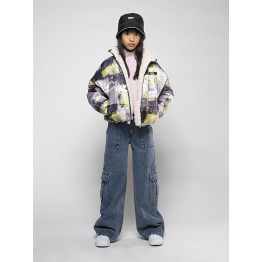 DKNY Kurtka zimowa D36686 S Kolorowy Regular Fit ze sklepu MODIVO w kategorii Kurtki dziewczęce - zdjęcie 182615173