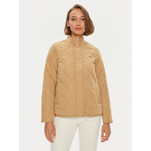 Tommy Hilfiger Kurtka przejściowa WW0WW42376 Beżowy Regular Fit ze sklepu MODIVO w kategorii Kurtki damskie - zdjęcie 182615180