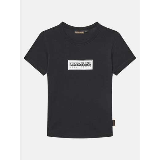 Napapijri T-Shirt Chamois NP0A4ILE M Czarny Regular Fit ze sklepu MODIVO w kategorii T-shirty chłopięce - zdjęcie 182615214