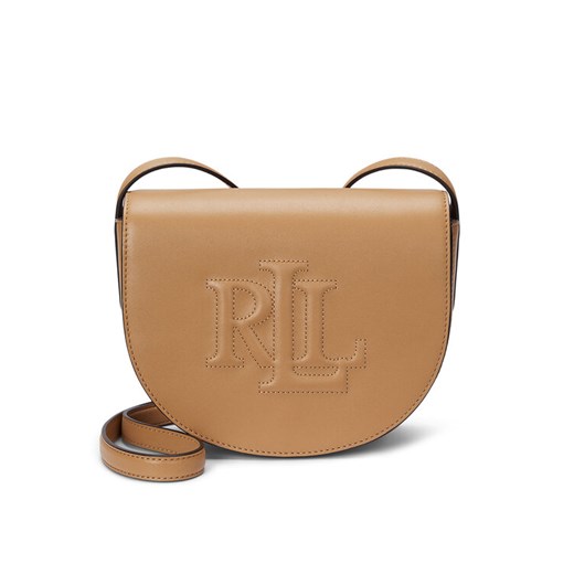 LAUREN RALPH LAUREN Torebka Witley Leather Medium Embossed Logo Crossbody Bag 431950130008 Brązowy ze sklepu MODIVO w kategorii Listonoszki - zdjęcie 182615231