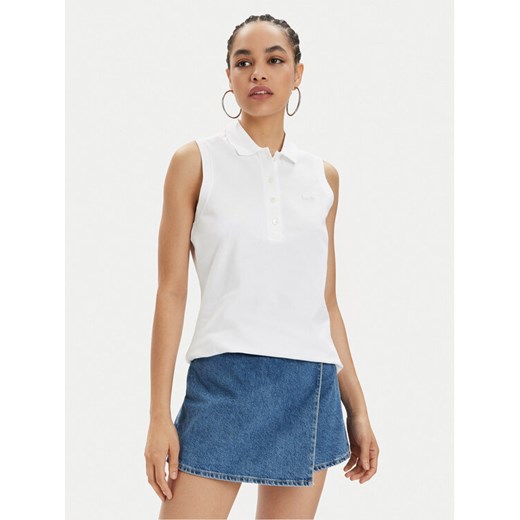 Lacoste Polo PF5445 Biały Slim Fit ze sklepu MODIVO w kategorii Bluzki damskie - zdjęcie 182615300