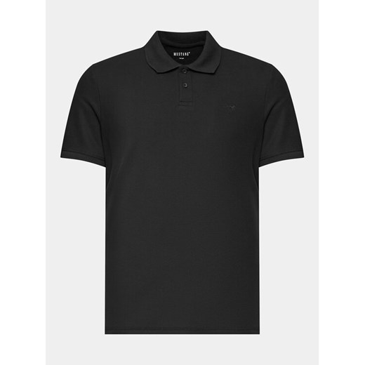 Mustang Polo Palco 1014694 Czarny Regular Fit ze sklepu MODIVO w kategorii T-shirty męskie - zdjęcie 182615354