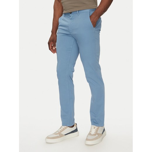 BOSS Chinosy Chino_Slim 50510933 Niebieski Slim Fit ze sklepu MODIVO w kategorii Spodnie męskie - zdjęcie 182615370
