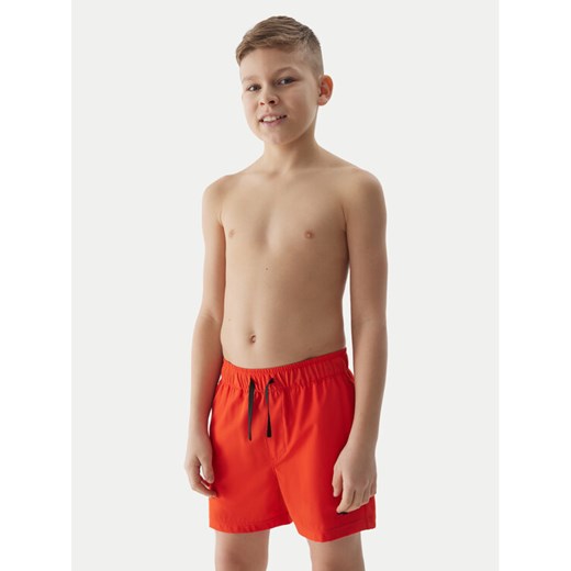 4F Szorty kąpielowe 4FJWSS24UBDSM066 Czerwony Regular Fit ze sklepu MODIVO w kategorii Kąpielówki chłopięce - zdjęcie 182615410