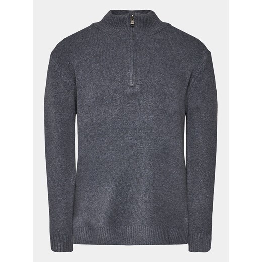 INDICODE Sweter Lokant 35-722 Szary Regular Fit ze sklepu MODIVO w kategorii Swetry męskie - zdjęcie 182615431
