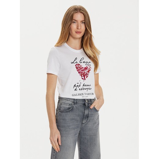 ONLY T-Shirt Kita 15332698 Biały Regular Fit ze sklepu MODIVO w kategorii Bluzki damskie - zdjęcie 182615454