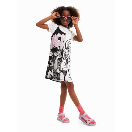 Desigual Sukienka codzienna 23SGVW03 Biały Regular Fit ze sklepu MODIVO w kategorii Sukienki dziewczęce - zdjęcie 182615481