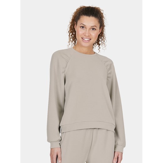Athlecia Bluza Jillnana W Balloon Sleeve Sweat EA223322 Szary Regular Fit ze sklepu MODIVO w kategorii Bluzy damskie - zdjęcie 182615482