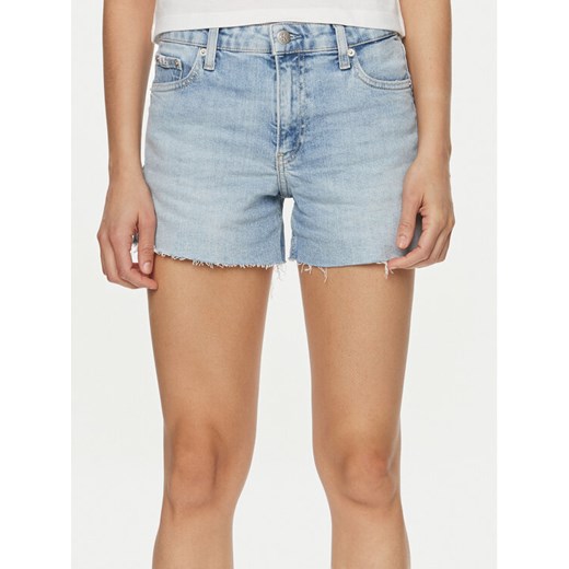 Calvin Klein Jeans Szorty jeansowe J20J222809 Niebieski Regular Fit ze sklepu MODIVO w kategorii Szorty - zdjęcie 182615500