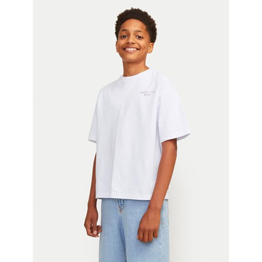 Jack&Jones Junior T-Shirt Noho Back Graphic 12263186 Biały Relaxed Fit ze sklepu MODIVO w kategorii T-shirty chłopięce - zdjęcie 182615592