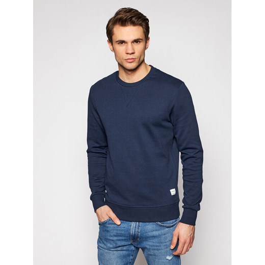 Jack&Jones Bluza Basic 12181903 Granatowy Regular Fit ze sklepu MODIVO w kategorii Bluzy męskie - zdjęcie 182615601