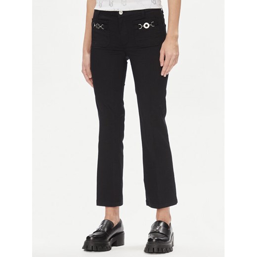 Liu Jo Spodnie materiałowe MA4291 T7144 Czarny Slim Fit ze sklepu MODIVO w kategorii Spodnie damskie - zdjęcie 182615641