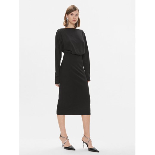 Pinko Sukienka codzienna Bolt 102291 A1CT Czarny Regular Fit ze sklepu MODIVO w kategorii Sukienki - zdjęcie 182615662