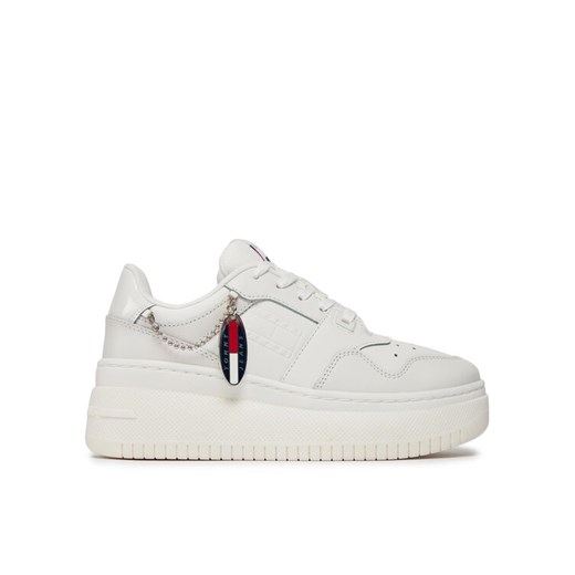 Tommy Jeans Sneakersy Tjw Retro Basket Flatform Charm EN0EN02421 Écru ze sklepu MODIVO w kategorii Trampki damskie - zdjęcie 182615671