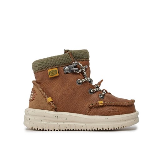Hey Dude Trzewiki Bradley Boot Youth 40417-267 Brązowy ze sklepu MODIVO w kategorii Buty zimowe dziecięce - zdjęcie 182615771