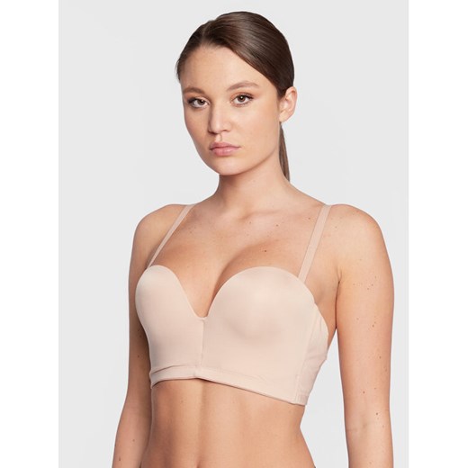 Wonderbra Biustonosz push-up WB000BHM Beżowy ze sklepu MODIVO w kategorii Biustonosze - zdjęcie 182615794