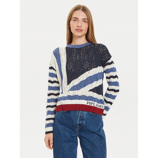 Pepe Jeans Sweter Harlow PL702202 Granatowy Regular Fit Pepe Jeans XL MODIVO