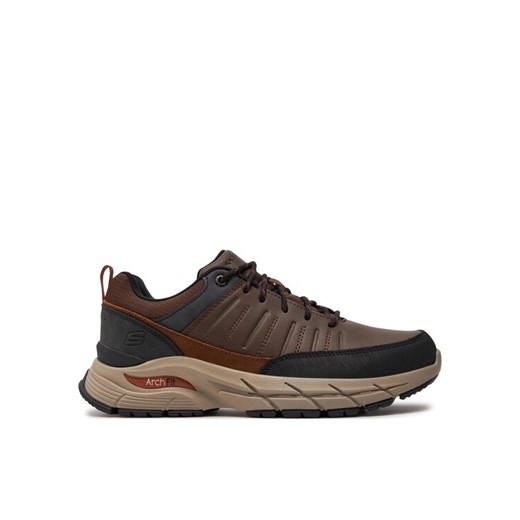 Skechers Sneakersy Yoren 210319/CDB Brązowy ze sklepu MODIVO w kategorii Buty sportowe męskie - zdjęcie 182615842