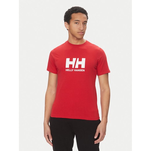 Helly Hansen T-Shirt Logo 54596 Czerwony Regular Fit ze sklepu MODIVO w kategorii T-shirty męskie - zdjęcie 182615854