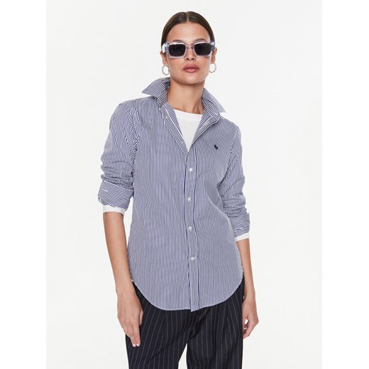 Polo Ralph Lauren Koszula 211891379001 Granatowy Regular Fit ze sklepu MODIVO w kategorii Koszule damskie - zdjęcie 182615882
