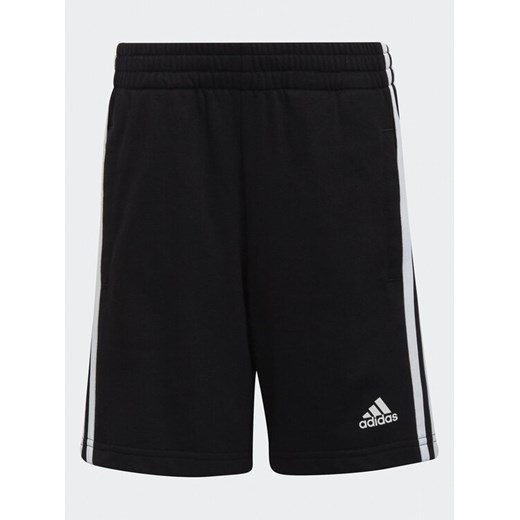 adidas Szorty sportowe Essentials 3-Stripes Shorts H65791 Czarny Regular Fit ze sklepu MODIVO w kategorii Spodenki chłopięce - zdjęcie 182615904