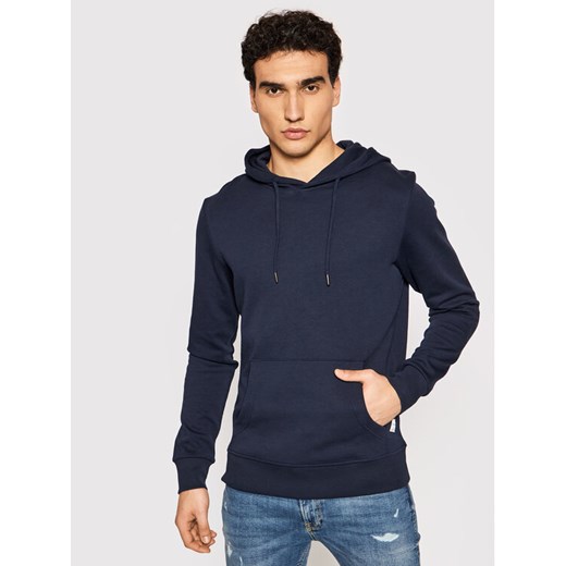 Jack&Jones Bluza Basic 12182537 Granatowy Regular Fit ze sklepu MODIVO w kategorii Bluzy męskie - zdjęcie 182615921