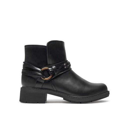 Clarks Botki Hearth Kaylie 26179613 Czarny ze sklepu MODIVO w kategorii Botki - zdjęcie 182616020